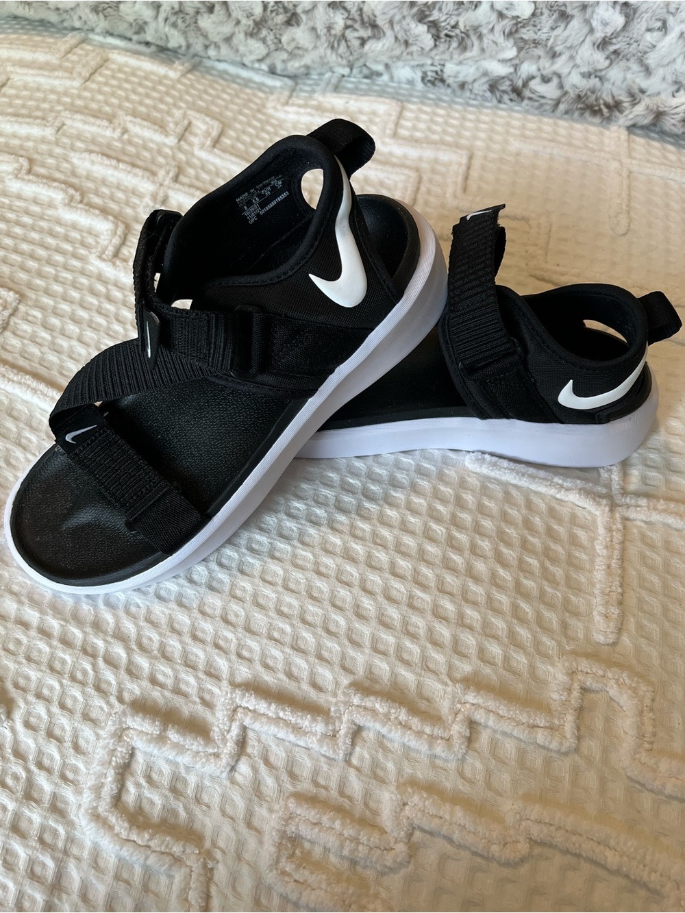 Nike Black and White Sport Sandals with Adjustable Straps Women’s Size 8 - Picture 3 of 6